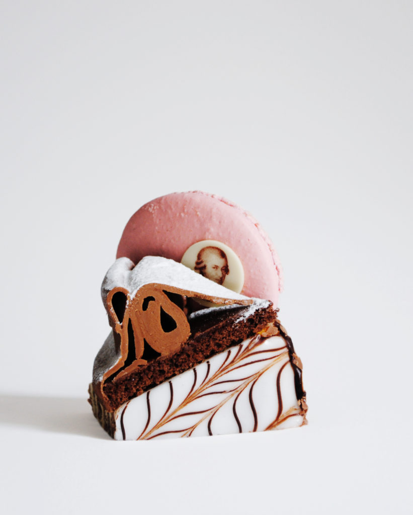 “Taste The Now” involved interviewing five top Viennese pastry chefs on the subject of tradition in Viennese cake and coffee culture. Demel cake collage by studio_lovell, image © Orlando Lovell