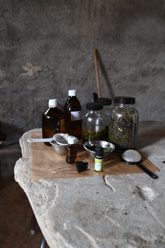 Collecting, extracting and materialising scent from fresh-mown Alpine hay is part of Philipp's Archive of Alpine Olfactory Memories project. Photo © Philipp Kolmann