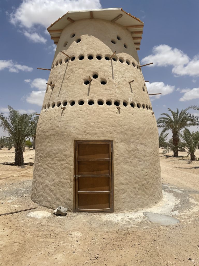 Pigeon loft built from kershef, a material made from salt crystals mixed with sand and clay. Photo courtesy the authors