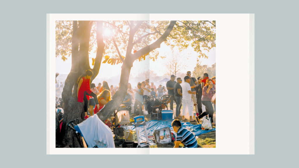 London Eats Itself: spread from "The Park" by Santiago Pelutto Soneyra, photo by Max Miechowski.