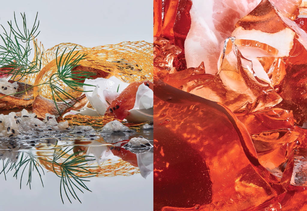 Spread from "Material Futures" by Marta Giralt Dunjo, photography by Justinas Velutis in MOLD issue 03: Food Waste.