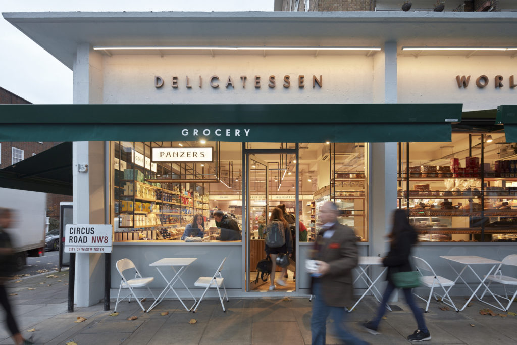 Panzer's Deli and Grocery in St John’s Wood, London was originally opened in 1944. Redesign by Holland Harvey architects. Photo © Adrian Lambert, courtesy Holland Harvey.