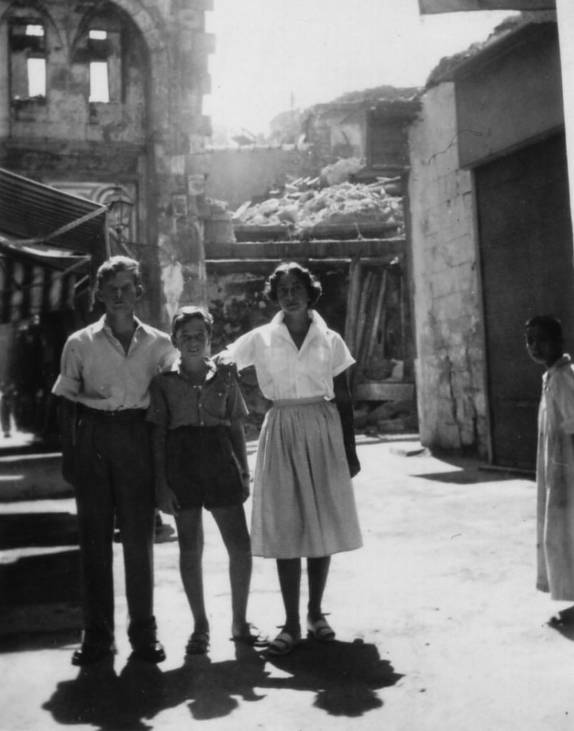 "No Cookery Books", The Common Table. Claudia Douek and her two brothers Ellis and Zaki in Cairo around 1950. Image courtesy Claudia Roden